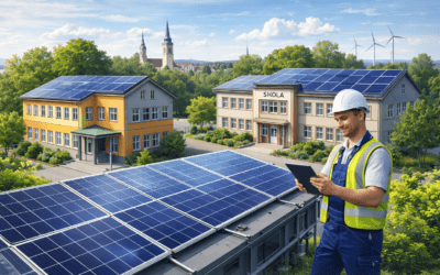 Tisková zpráva: FVE na ZŠ Husova a MŠ Knappova získaly oprávnění k licencované výrobě elektřiny.