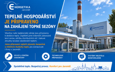 Tepelné hospodářství je připraveno na zahájení topné sezóny.
